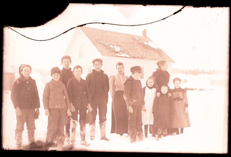 Group of Women and Children in the Snow