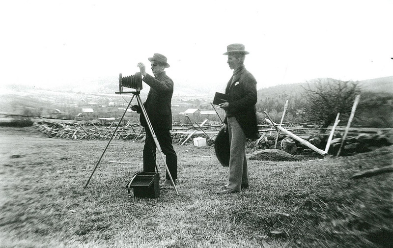 Elmer and Arthur with Their Ideal Camera