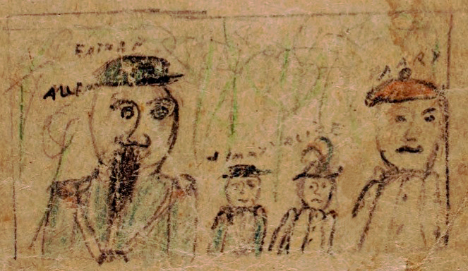Ethan F Allen and His Family (detail)