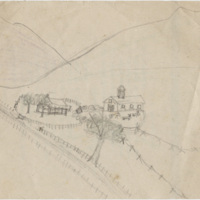 drawing of farm (Detail)