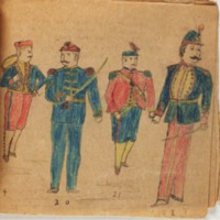 Military Uniforms Nos. 19 – 22 (detail)
