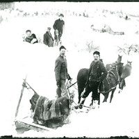 Great Snow Storm on Sleigh