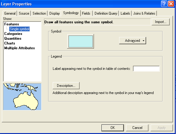 screenshot of symbology tab