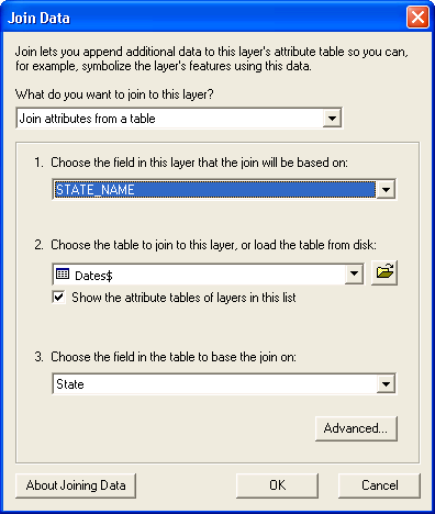 Join Data Dialog