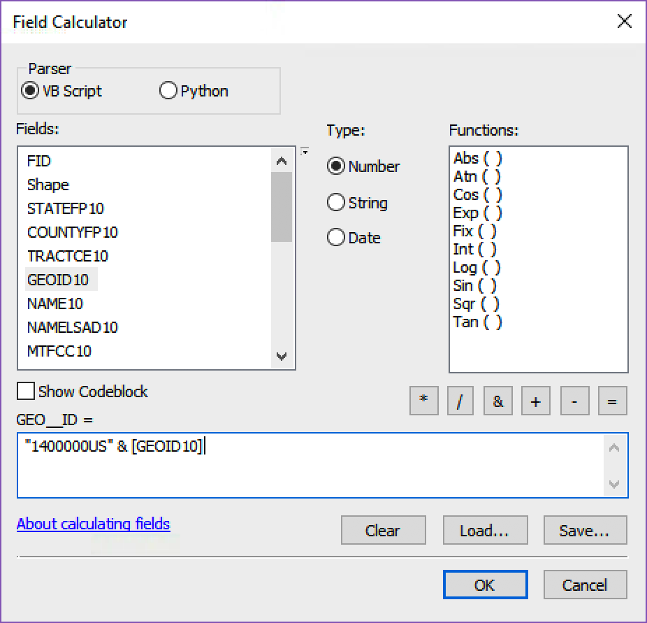 The dialog used to add data to a field.