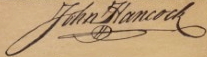 John Hancock’s Signature, from the Original Declaration of Independence